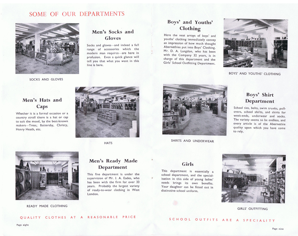 Abernethie & Son 75th anniversary brochure